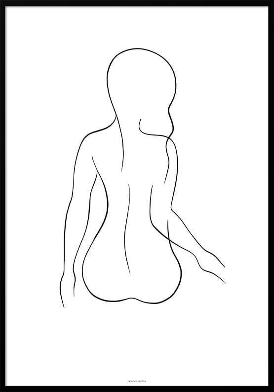 linjekonst kvinna