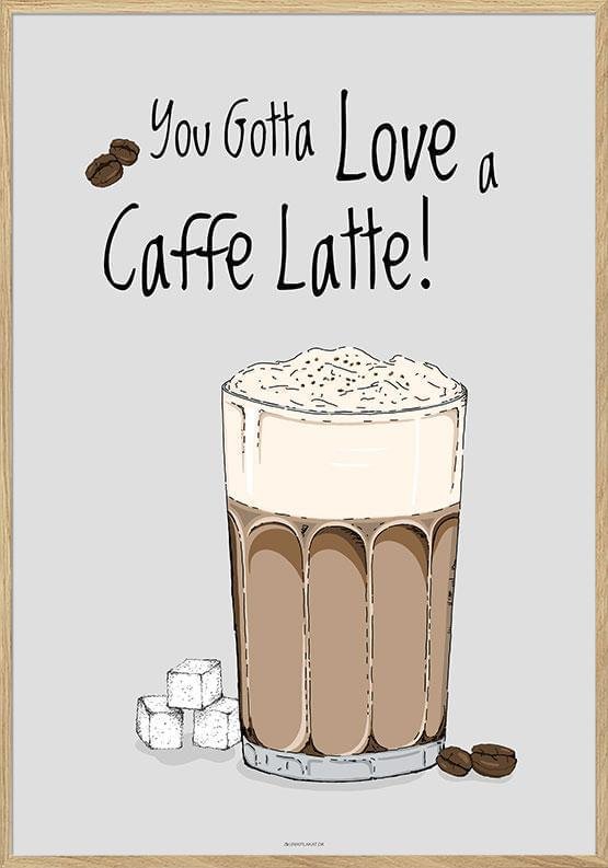 Kaffeposter - Caffe Latte