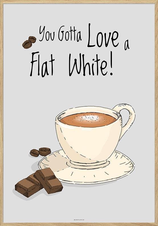 Kaffeposter - Flat White