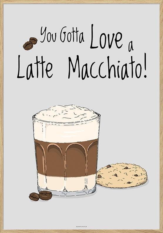 Kaffeposter - Latte Macchiato