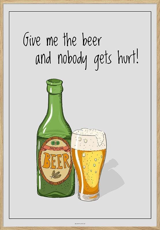 Ølplakat - Ge mig ölen