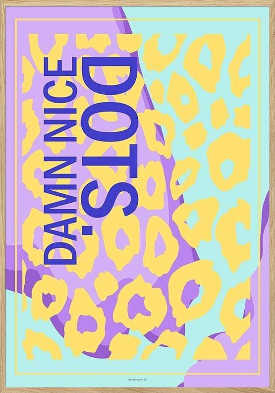 Färgglad konstposter