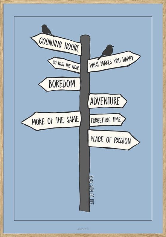 Färgglad affisch - Vägen till