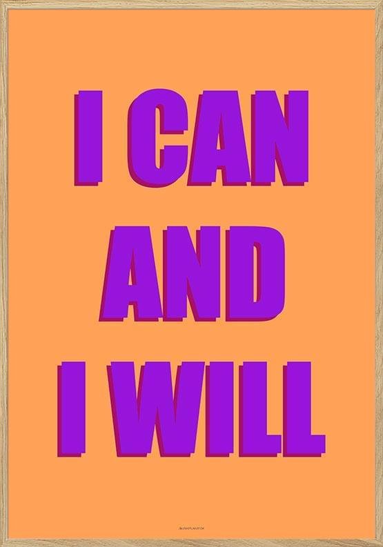 Färgglad textaffisch