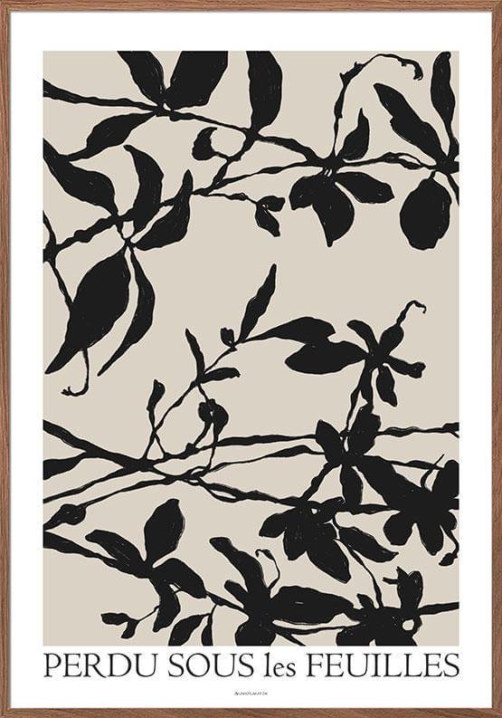 Konstposter - Försvunnen under löven