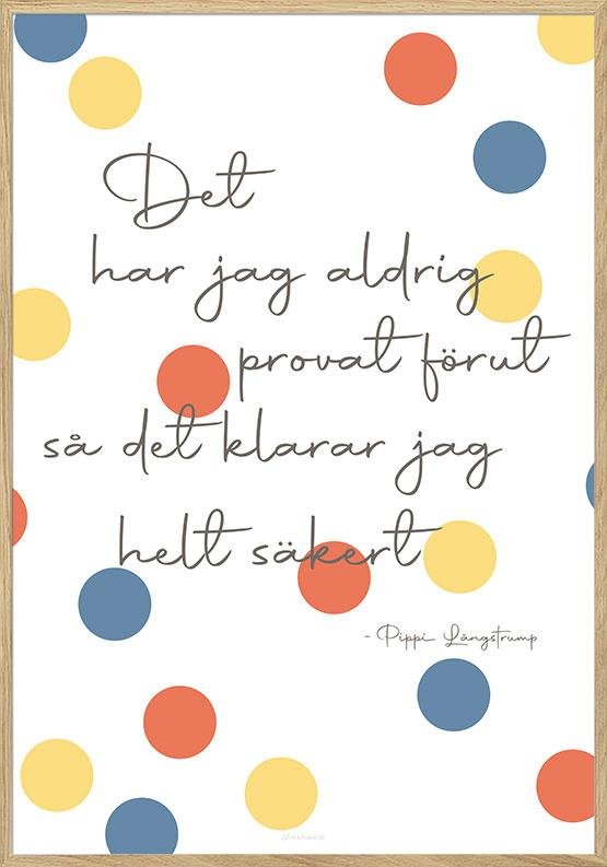 Pippi-citat - Barnposter