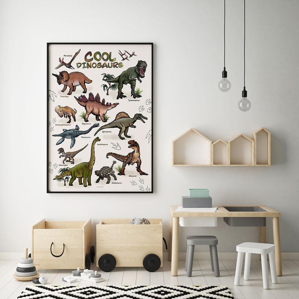 Dinosaurieposter för barn