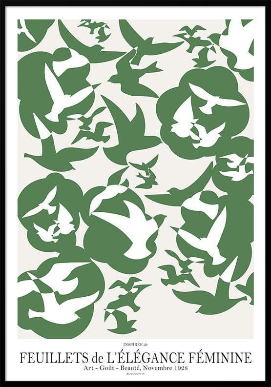 Grön fredsduerplakat - Konst-Smak-Skönhet