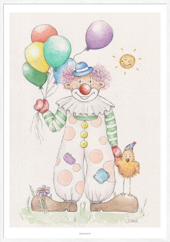 Barnposter med clown