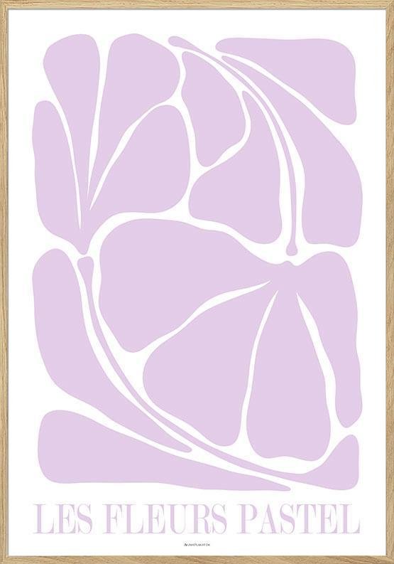 Les Fleurs Pastel - Grafisk konstaffisch