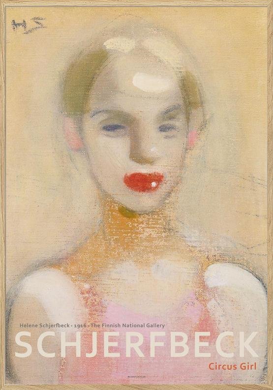 Helene Schjerfbeck - Cirkusflicka-affisch