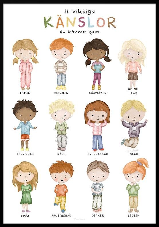Poster med känslor