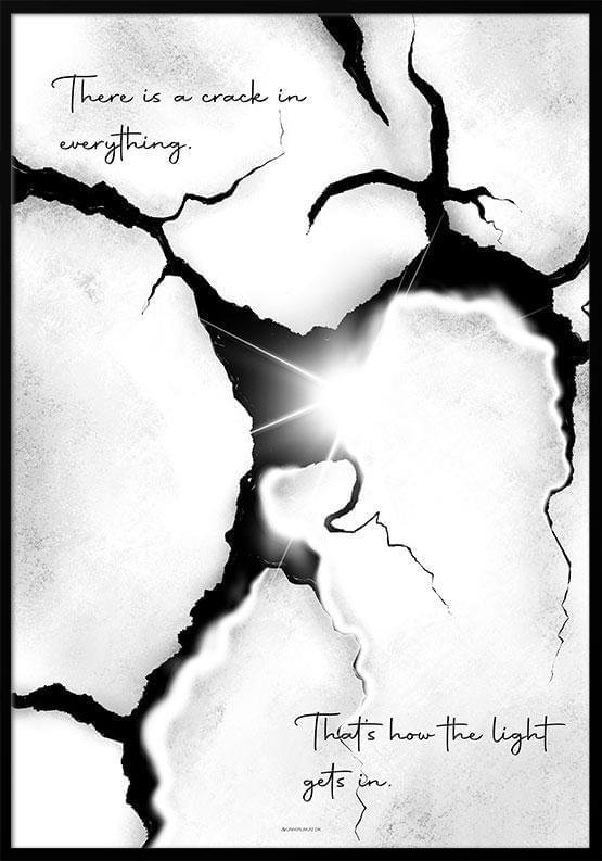 Crack in Everything - poster med inspirerande citat