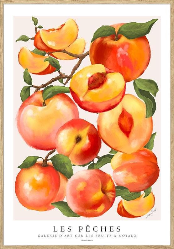 Les pêches - Konstaffisch med persikor