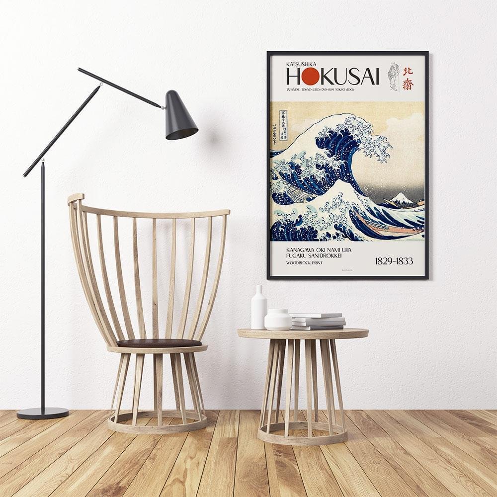 Den stora vågen utanför Kanagawa - Katsushika Hokusai