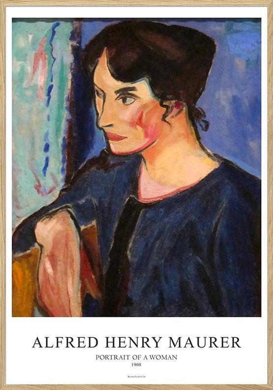 Allfred Henry Maurer - Porträtt av en kvinna