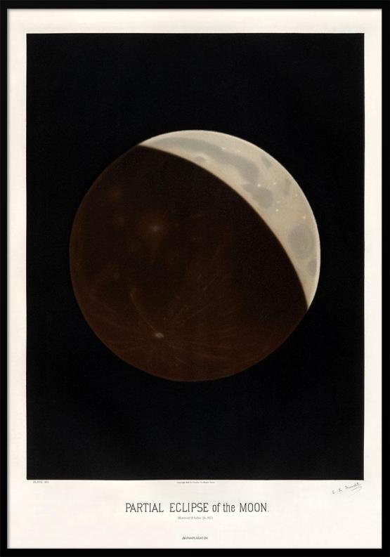 Trouvelot - Delvis månförmörkelse