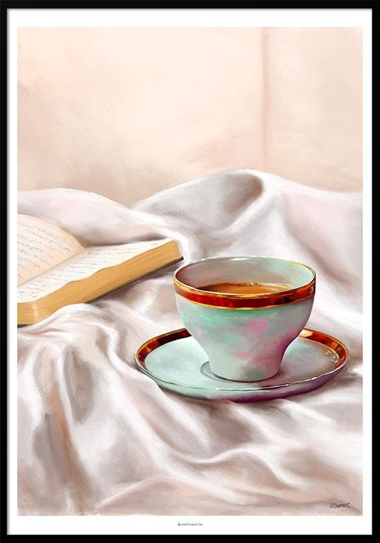 Konstposter - Kaffe i sängen