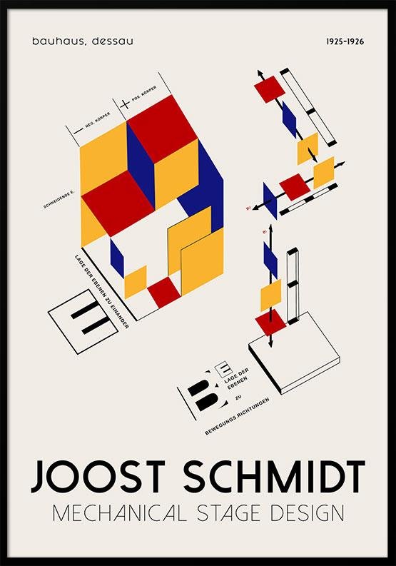 Joost Schmidt plakat - Mekanisk scenografi