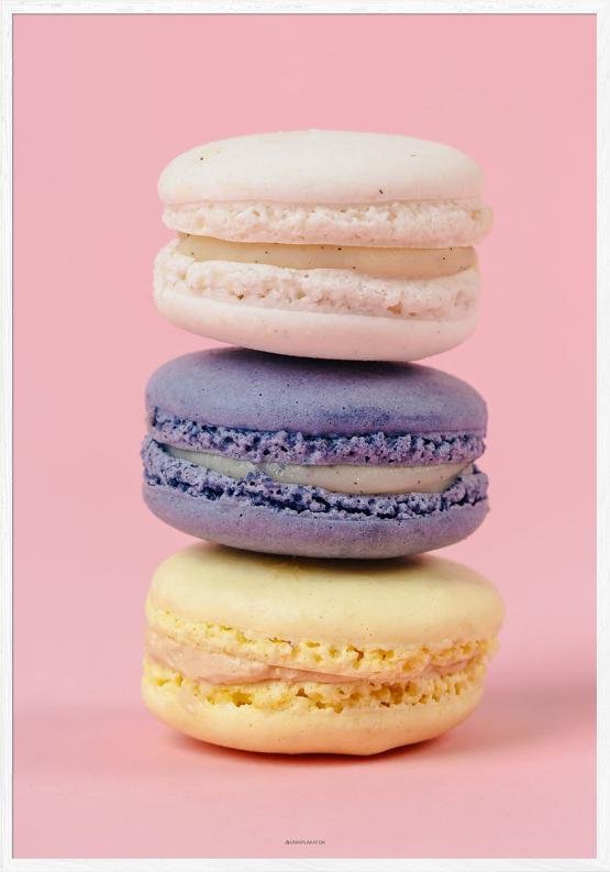 Jag och mina macarons - Plakat med macarons