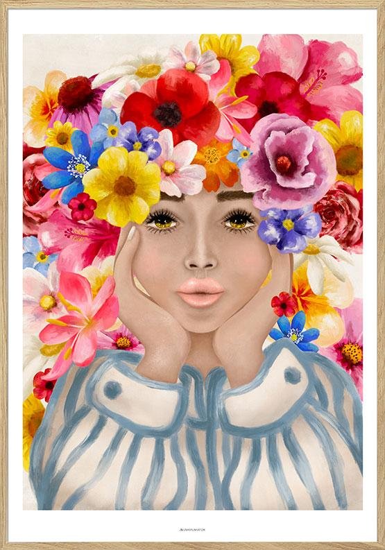 Blomsterkonstposter - Väx din intelligens