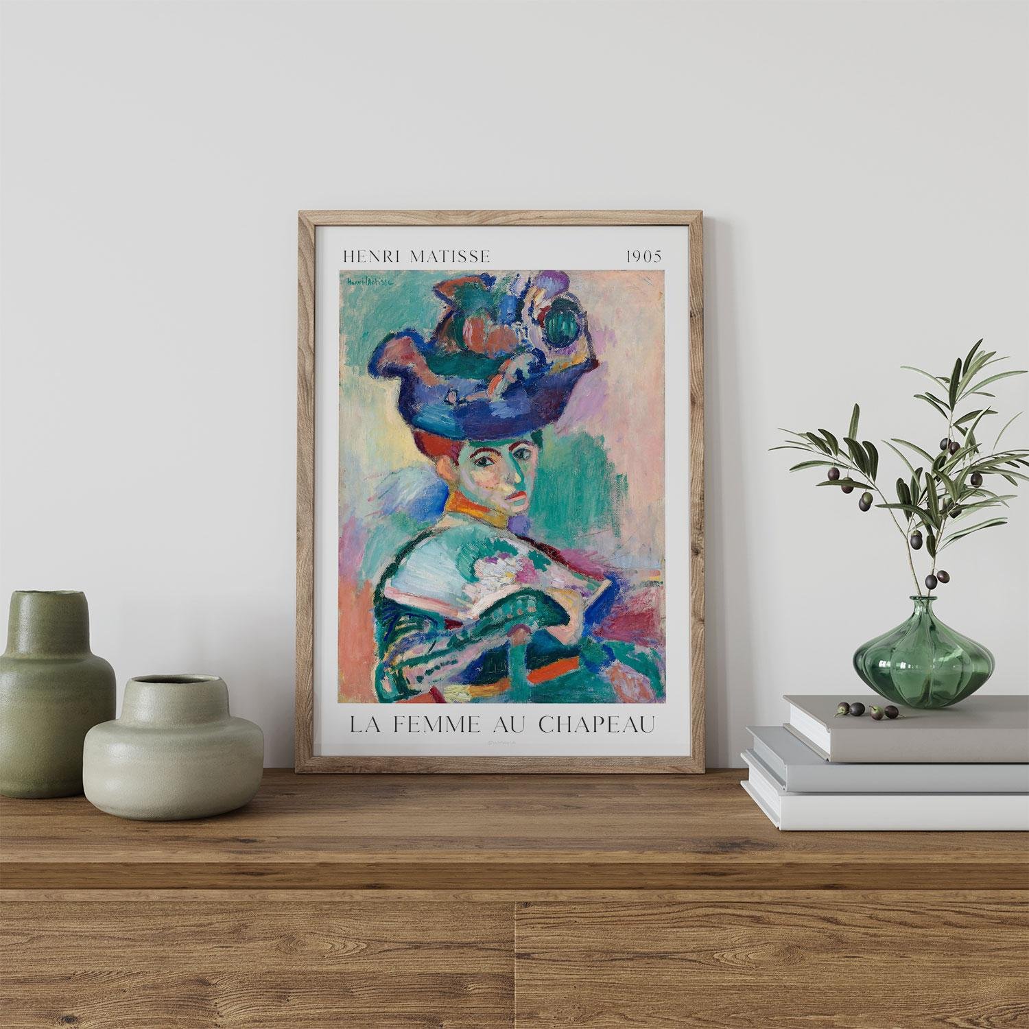 Kvinna med hatt - av Henri Matisse