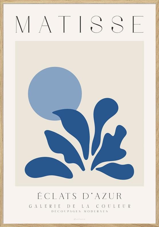 Matisse affisch blå - Eclats d'azur