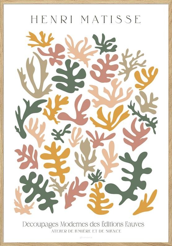 Matisse-inspirerad affisch - Decoupages modernes des editions fauves
