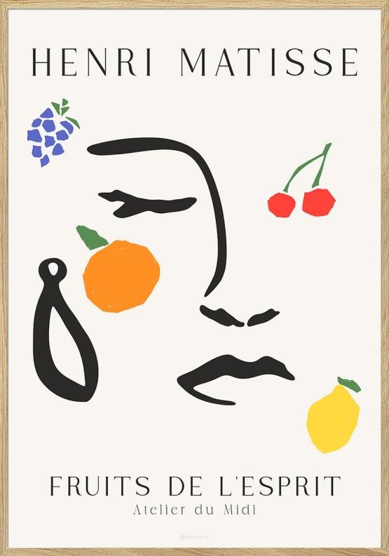 Matisse-inspirerad poster - Fruits d'esprit