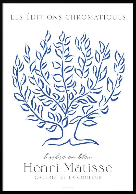 Henri Matisse-affisch - Öppningen i blått