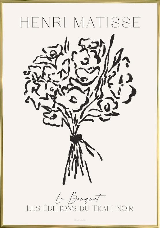 Matisse-inspirerad affisch - Le Bouquet