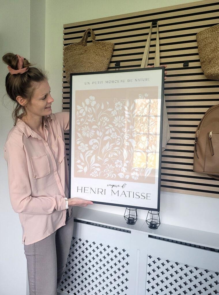 Matisse-inspireret plakat med blomstertryk