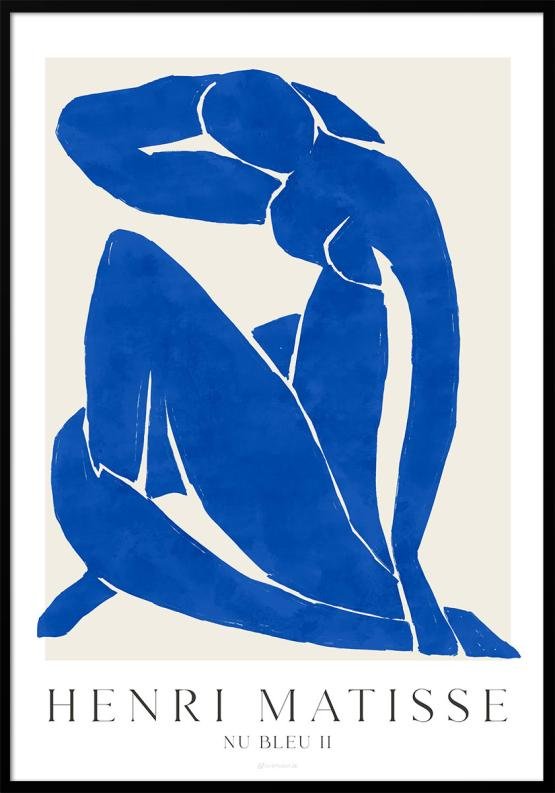Henri Matisse-affisch - Inte blå II