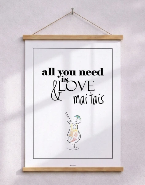 Cocktailaffisch - Mai Tai