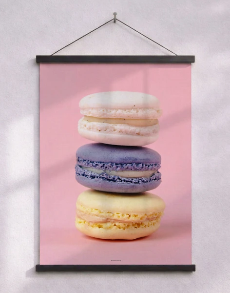 Affisch med macarons - Me and my macarons