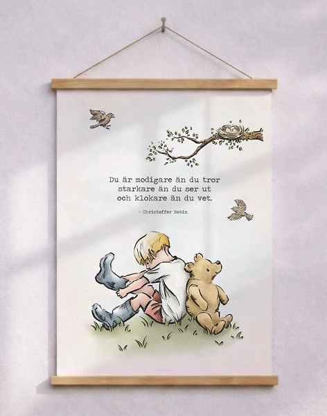 Nalle Puh-poster – Modigare än du tror