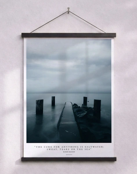 Affisch med citat av Karen Blixen