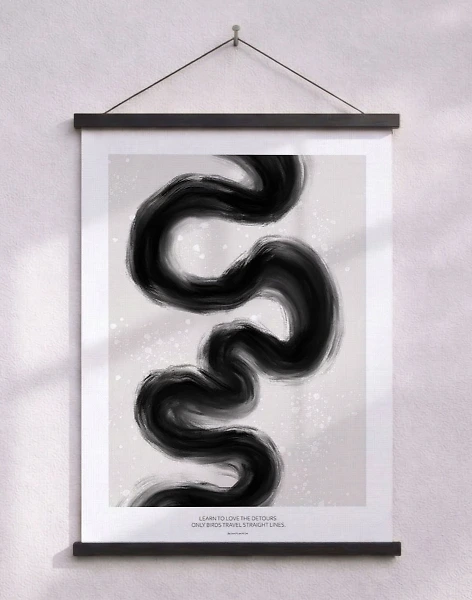 Konstposter - Love the detours