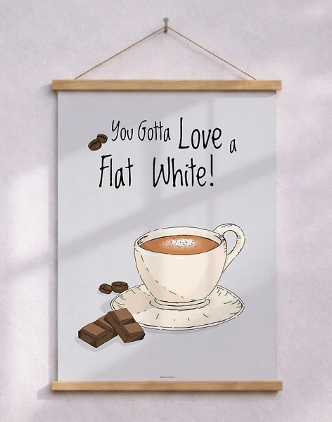 Kaffeaffisch - Flat White