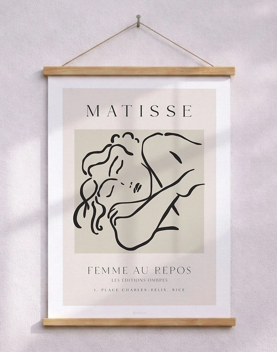 Matisse plakat - Kvinna i vila