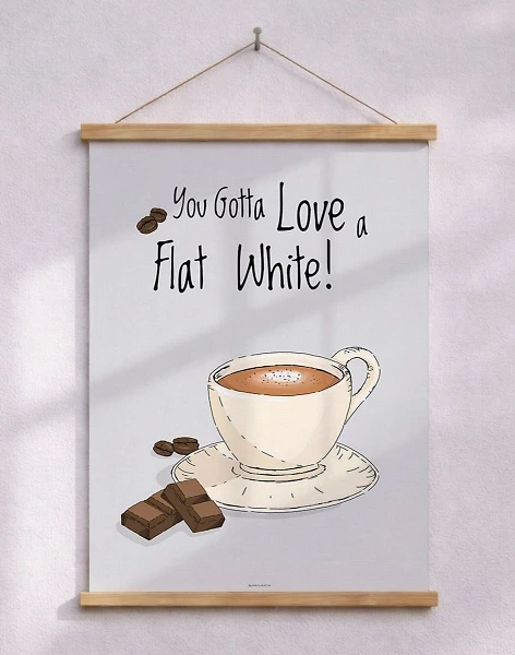 Kaffeaffisch - Flat White