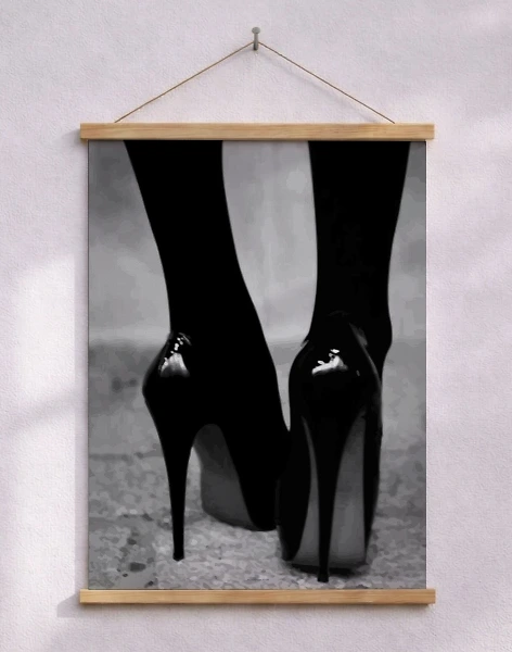 Grafisk poster - Black Stilettoes