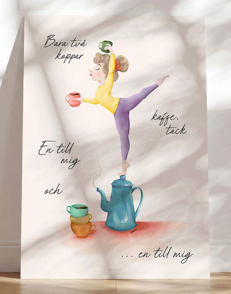 Kaffeposter - Bara två koppar kaffe