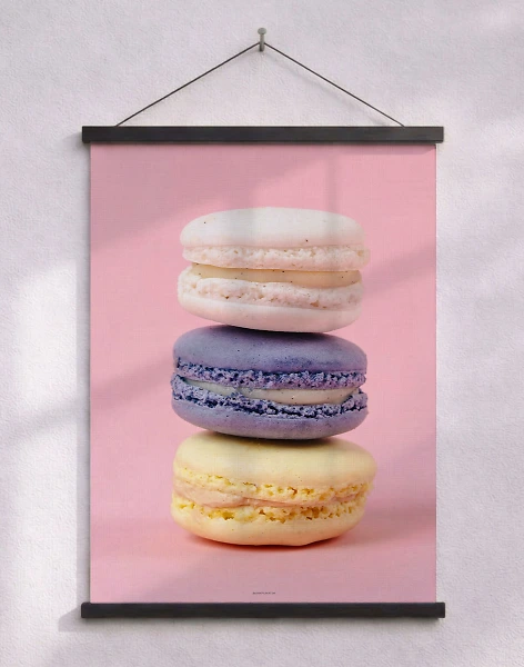 Affisch med macarons - Me and my macarons
