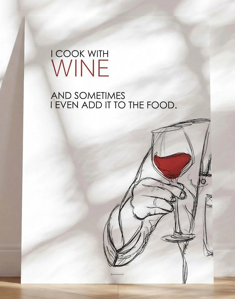 Vinposter med text