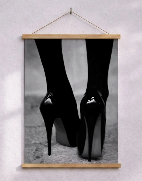 Grafisk poster - Black Stilettoes