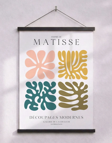 Matisse affisch - Decoupages modernes
