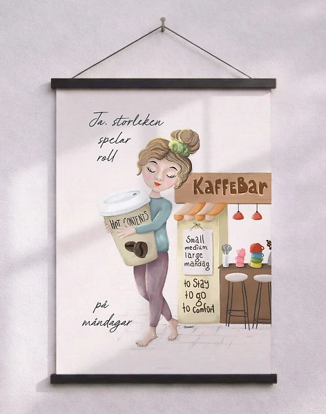 Kaffeposter – Storleken spelar roll
