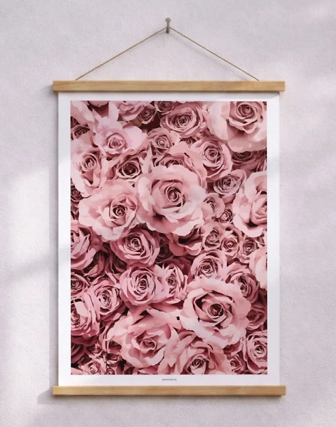Grafisk affisch - Pink roses