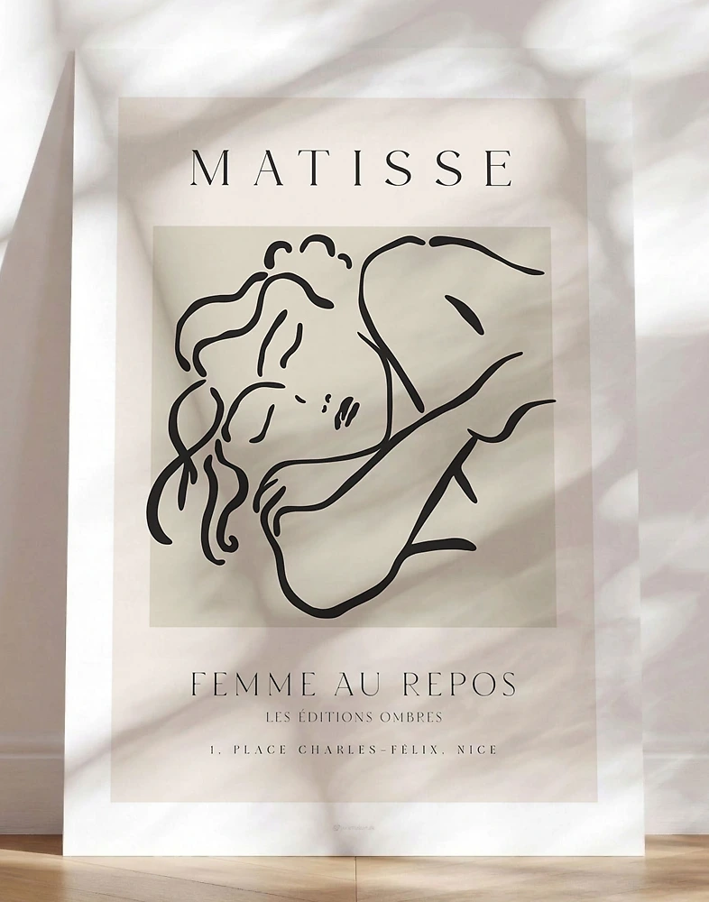 Matisse plakat - Kvinna i vila